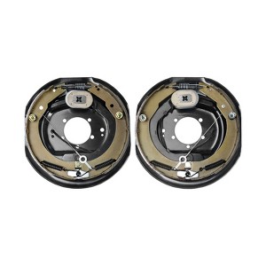 VEVOR Electric Trailer Brake Assembly, 12" x 2", 1 Pair Self-Adjusting Electric Brakes Kit for 7000 lbs Axle, 5-Hole Mounting, Backing Plates - 1 of 4