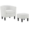 ACEPANO Modern Accent Armchair with Armrests and a Side Pocket-Pink - 4 of 4
