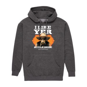 Men's - The Big Lebowski - I Like Yer Style Dude Graphic Fleece Pullover Hoodie - 1 of 4