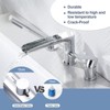 WOWOW Single-Handle Deck-Mount Roman Tub Faucet with Hand Shower in Brushed Nickel - 2 of 4
