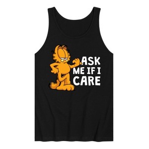 Men's - Garfield - Ask Me If I Care Graphic Tank Top - 1 of 3