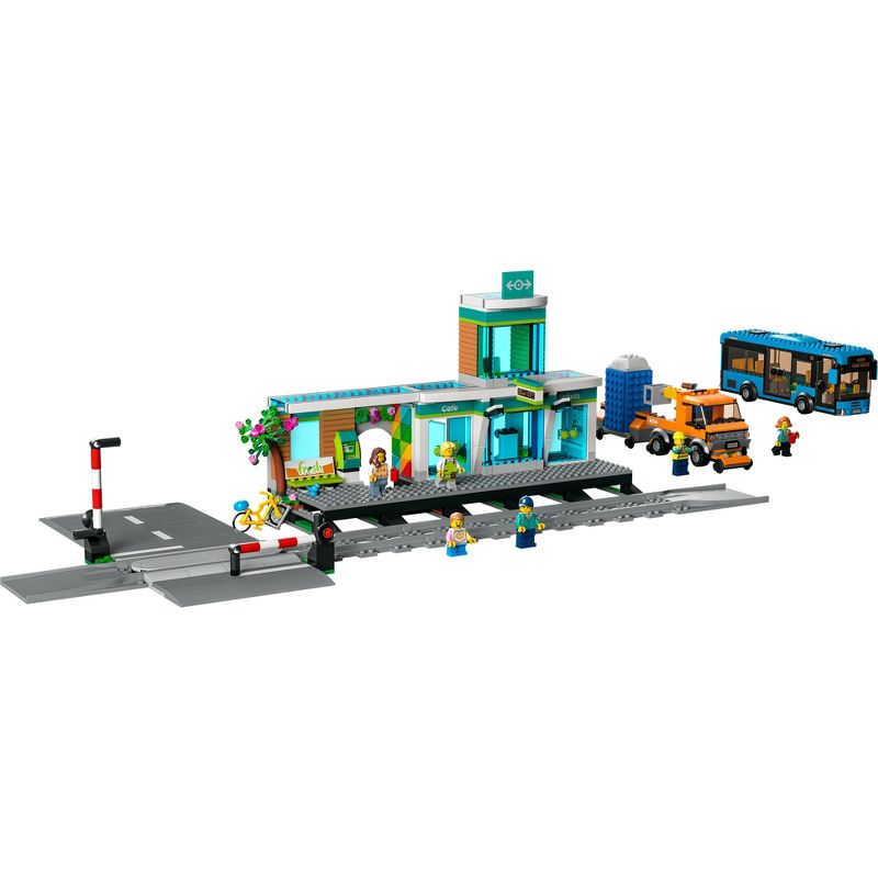 LEGO City Train Station Set with Toy Bus and Tracks 60335, 3 of 8