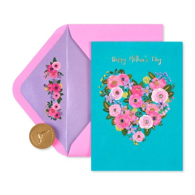 Mother's Day Greeting Card Floral Heart - PAPYRUS