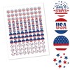 Big Dot of Happiness Stars & Stripes - USA Patriotic Party Round Candy Sticker Favors - Labels Fits Chocolate Candy (1 Sheet of 108) - 2 of 4