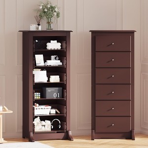 6 drawer tall dresser Mission Modern Solid Wood Bedroom quality furniture with elegant surfaces and consistent color tones White 6 Drawer Dresser, 55