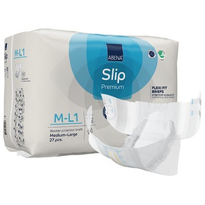 Abena Slip Flexi Fit Adult Incontinence Brief M Moderate Absorbency Breathable, 1000020859, 27 Ct