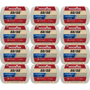 Wooster Genuine 4" 50/50 1/2" Nap Roller Cover 12-Pack, R295-4-12PK - 1 of 1