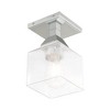 Livex Lighting Aragon 1 - Light Flush Mount in  Polished Chrome - 4 of 4