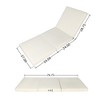 Christopher Knight Home Debra Outdoor 6-Position Adjustable Acacia Wood Chaise Lounge with Cushion - 3 of 4