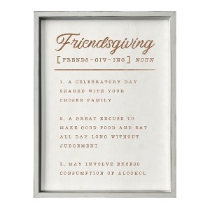 Creative Products Friendsgiving Definition 18 x 24 White Framed Print - 1 of 1