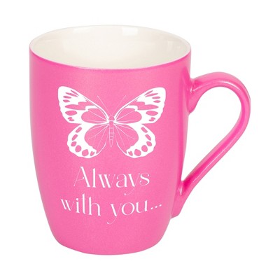 Elanze Designs Always With You Princess Pink 10 ounce New Bone China Coffee Cup Mug