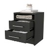 NicBex Nightstand with 2 Drawers, Bedside Table with 1 Shelf, Modern Night Stand for Bedroom Living Room - image 3 of 4