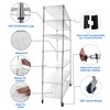 Dolonm Wire Shelving Unit, 6000 LBS NSF Height Adjustable Metal Garage Storage Shelves with Wheels,Metal Shelves - 3 of 4