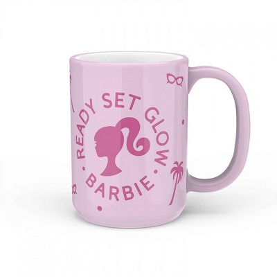 Adult Barbie Ready Set Glow 15 oz Ceramic Mug