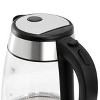 MegaChef 1.7L Glass & Stainless Steel Electric Tea Kettle Clear/Silver: 1000W, Borosilicate Glass, 90-Day Warranty - image 4 of 4