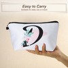 Unique Bargains Large Capacity Zipper Personalized Small Makeup Bag White - 4 of 4