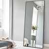 Wooakway Black Metal Full Length Mirror Accent Wall Mirror Freestand Mirror with Bracket - 3 of 4