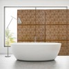 DSVIMOY Outdoor & Indoor Privacy Screen, Freestanding Decorative Privacy Screen for Deck Balcony Patio, Brown, 48"*76"*16" - 4 of 4