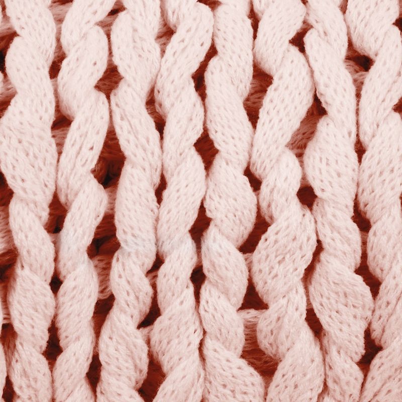 Chunky Knit Throw Blanket Braided, Soft & Cozy - Becky Cameron, 4 of 13