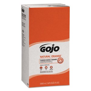 GOJO NATURAL ORANGE Pumice Hand Cleaner Refill, Citrus Scent, 5,000 mL, 2/Carton - 1 of 4