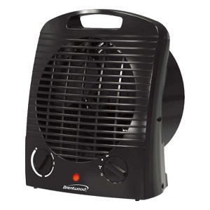 Brentwood 1,500-Watt-Max Portable Electric Space Heater and Fan, Black, H-F306BK - 1 of 4