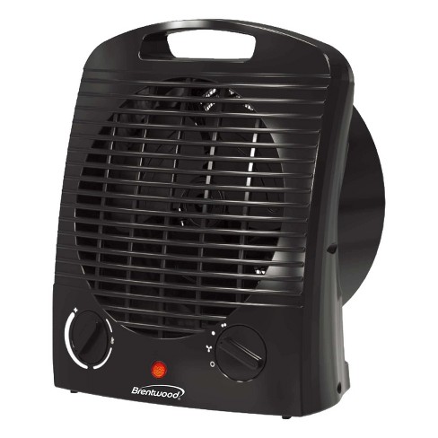 Brentwood 1,500-Watt-Max Portable Electric Space Heater and Fan, Black, H-F306BK - image 1 of 4