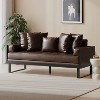 NicBex PU Leather Loveseat Sofa Tufted Buttons Comfy Sofa Couch with Metal Legs for Living Room,Apartment - 2 of 4