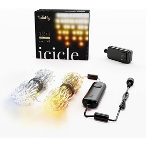 Twinkly Icicle App-Controlled LED Christmas Lights Indoor and Outdoor Smart Lighting Decoration - 1 of 4
