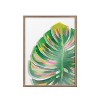 Kate and Laurel Blake Monstera Framed Printed Art by Jessi Raulet of Ettavee, 24x32, Gold - 2 of 4