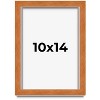 PosterPalooza | Photo Size Classic Brown Picture Frame - UV Acrylic, Foam Board Backing, Hanging Hardware - 2 of 4