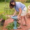 Sunnydaze Outdoor Glass Fiber Reinforced Concrete Patio Grecian Column Style Bird Bath - 20.25" - 2 of 4