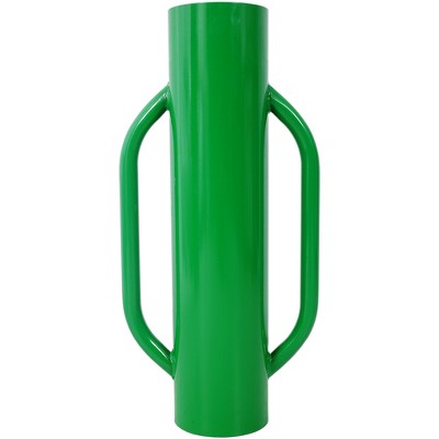 Fence Post Driver with Handle, Heavy Duty T Post Driver Post Pounder, Hand Post Rammer for Wooden Posts/U-Channels/Fence Posts, Metal Post and Sign