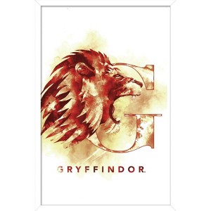Trends International Harry Potter - Gryffindor House Logo Framed Wall Poster Prints - 1 of 4