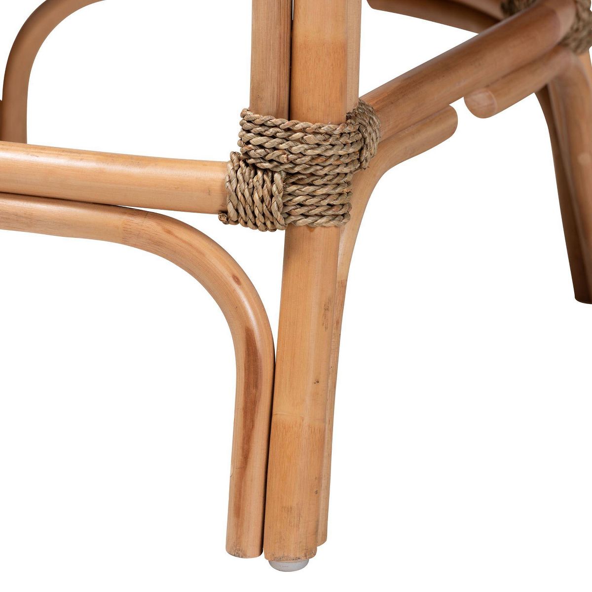 Kyle Woven Rattan Counter Height Barstool with Cushion - bali & pari: Handcrafted, No Assembly Required - thumbnail 7
