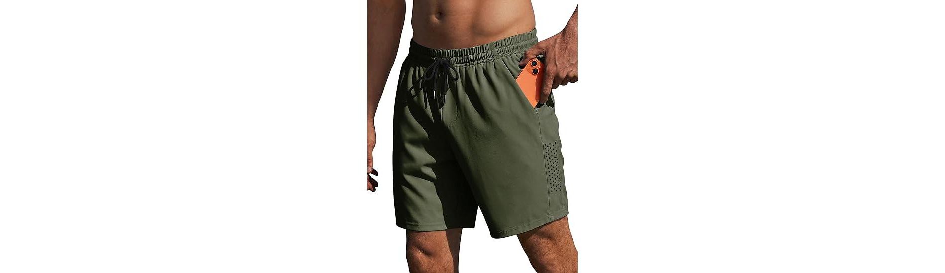 Ekouaer Mens Swim Trunks 7 Inch Quick Dry Breathable Board Shorts Beach Bathing Suit Lightweight Swimsuit Swimwear