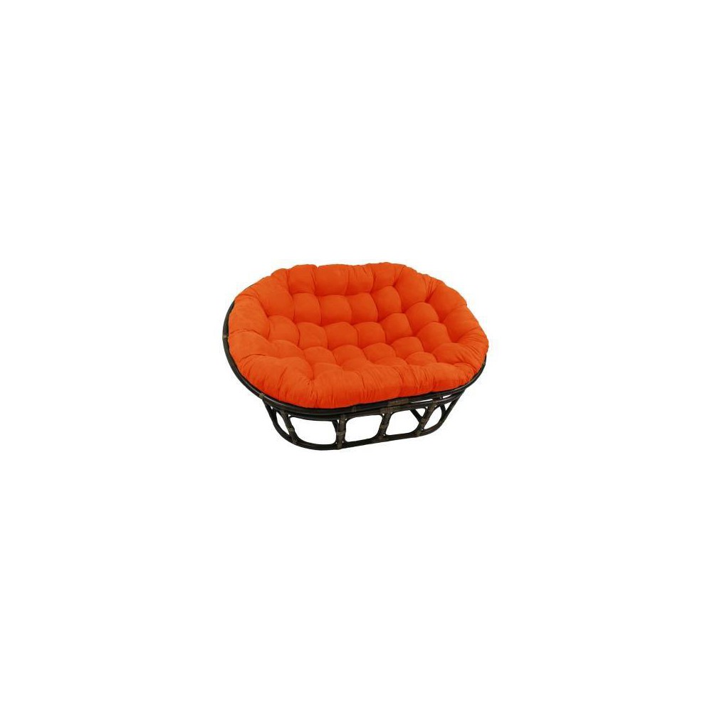 Photos - Chair 63"x45" Double Papasan with Micro Suede Cushion Tangerine Dream - Internat