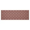 Custom House Burgundy Tan Jacquard Runner 12x36 VHC Brands - 2 of 4