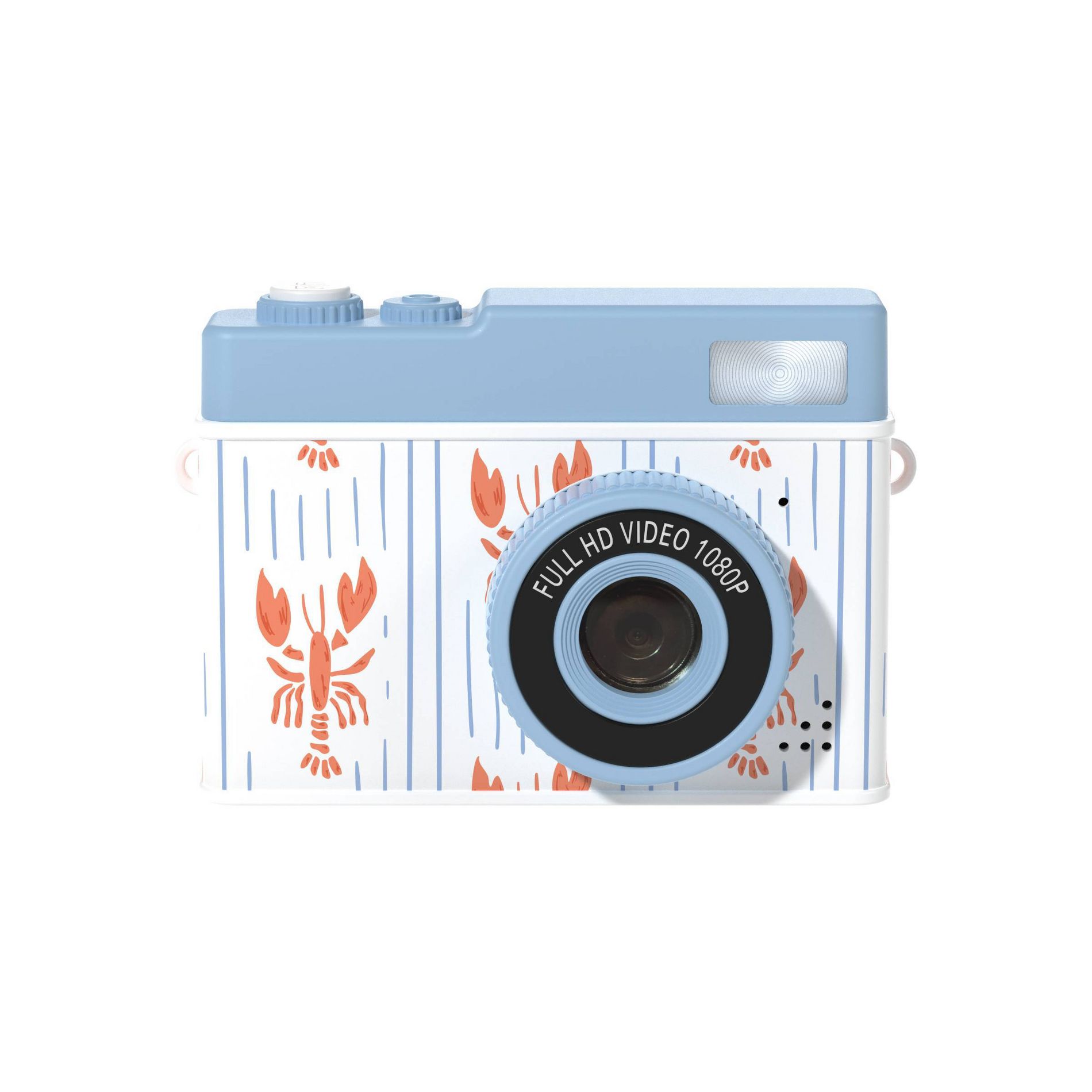 GEMS Mini Digital Camera - Light Blue Lobster Print