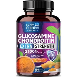 Glucosamine Chondroitin MSM Triple Strength Turmeric Joint Support 2100mg - 60 Capsules;120 Capsules;180 Capsules;240 Capsules - 1 of 4