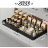 Expandable Pull Out Cabinet Organizer, 16.5" Deep Expandable(12.59"-20.47") Slide Out Drawers, Expandable Cabinet Pull Out Shelves, 3 rails, white - 3 of 4