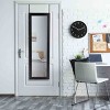 Tangkula Lockable Armoire Dressing Organizer Wall Door Mounted Mirrored Jewelry Cabinet  w/ LED Lights - 2 of 4