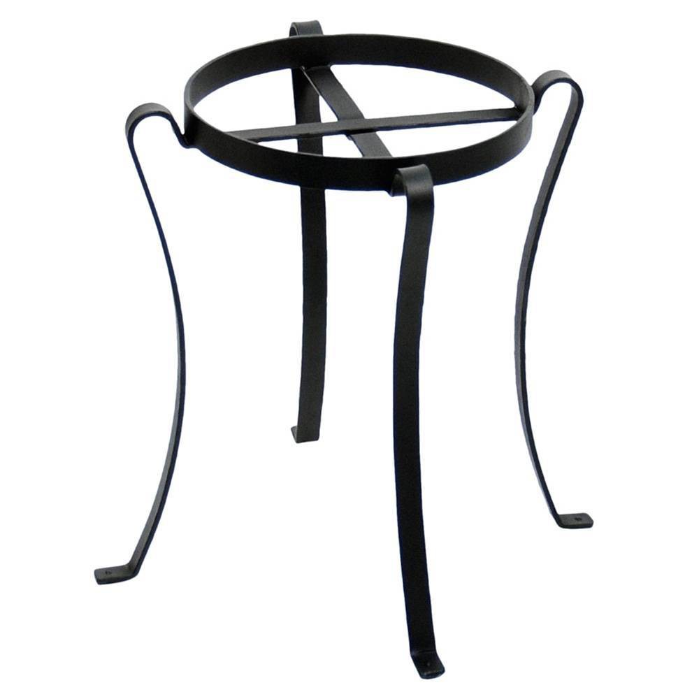 Photos - Plant Stand 18" Large Indoor Outdoor Patio Flowerpot Iron  Black Powder Coa