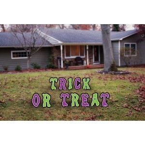 Funworld Trick Or Treat 15.75 Inch Letters Halloween Yard Sign - 1 of 1