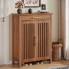 Hommoo 5-Tier Shoe Storage Cabinet with Louvered Doors and Drawer - 2 of 4