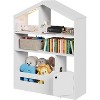3 Tier Kids Bookshelf,Toy Storage Organizer with Motion Sensor Light,Wooden Book Rack for Childrens Room Classroom Playroom - 2 of 4