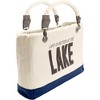 Pavilion Gift Company - Lake - 21" x 12" Canvas Tote - Handbags - 4 of 4