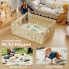 TopComfy Baby Playmats Kids Animal Pattern Play Mat Colorful Water Resistant Easy Clean Foldable Storage for Kids, Multicolored, 69.69"*57.48"*0.63" - 4 of 4
