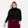 Women's Slim Fit Long Sleeve Mock Turtleneck T-Shirt - Wild Fable™ - 2 of 3