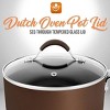 NutriChef Dutch Oven Tempered Glass Pot Lid - 9.45 Inch - Stainless Rim - Oven Safe - 2 of 4