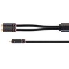 Monoprice 1-Male to 2-Female RCA Y-Adapter - 1 Feet - Black | Gold Plated Connectors, Double Shielded With Copper Braiding - Onix Series - 2 of 4